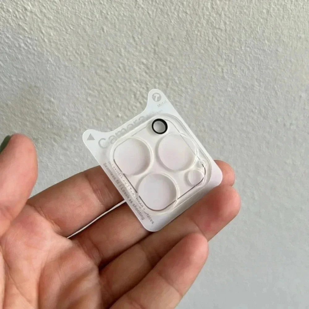 iPhone 13 Pro / Pro Max Camera Lens Protector – Full Coverage Shield (White)